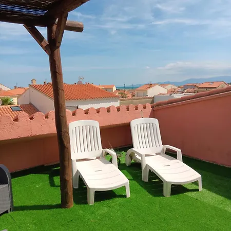 Casa Del Sol - Location De Vacances, 3 Etoiles Avec Terrasse Cosy, Clim Et 3mn De La Et Des Commerces, Animaux Admis,wifi アパート Le Barcarès
